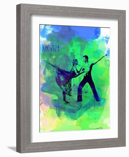 Romantic Ballet Watercolor 1-Irina March-Framed Art Print