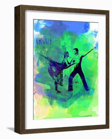 Romantic Ballet Watercolor 1-Irina March-Framed Art Print