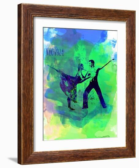 Romantic Ballet Watercolor 1-Irina March-Framed Art Print