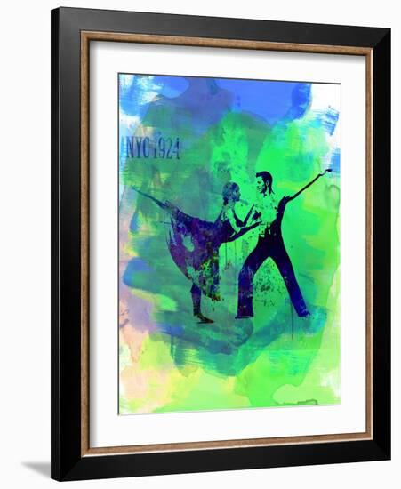 Romantic Ballet Watercolor 1-Irina March-Framed Art Print