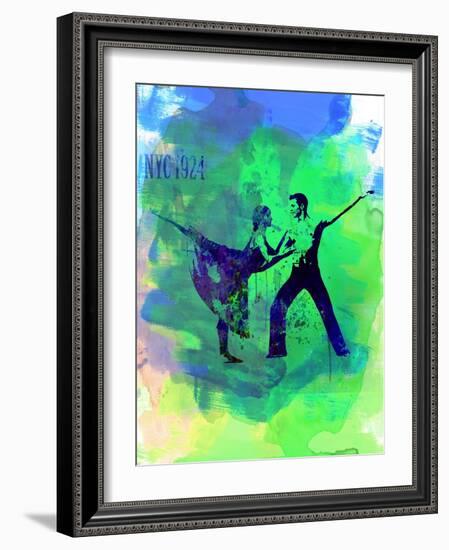 Romantic Ballet Watercolor 1-Irina March-Framed Art Print