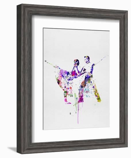 Romantic Ballet Watercolor 2-Irina March-Framed Art Print