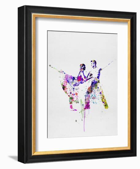 Romantic Ballet Watercolor 2-Irina March-Framed Art Print