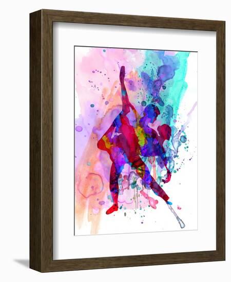 Romantic Ballet Watercolor 3-Irina March-Framed Premium Giclee Print