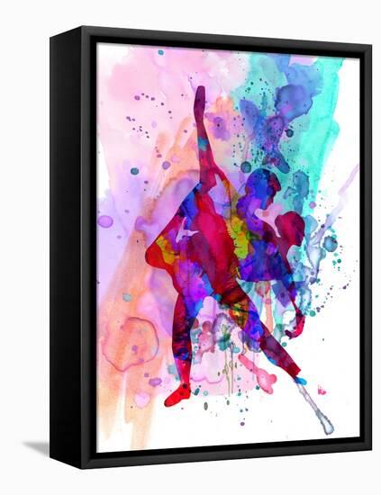 Romantic Ballet Watercolor 3-Irina March-Framed Stretched Canvas