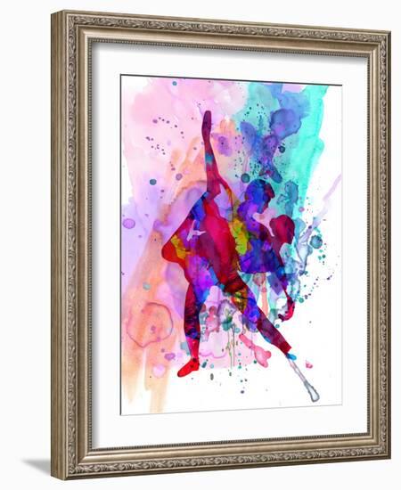 Romantic Ballet Watercolor 3-Irina March-Framed Art Print