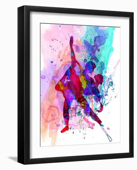 Romantic Ballet Watercolor 3-Irina March-Framed Art Print