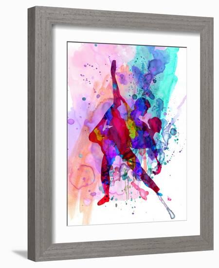 Romantic Ballet Watercolor 3-Irina March-Framed Art Print