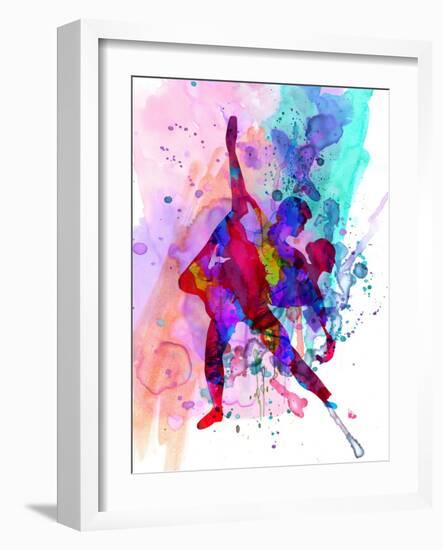 Romantic Ballet Watercolor 3-Irina March-Framed Art Print