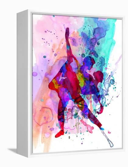 Romantic Ballet Watercolor 3-Irina March-Framed Stretched Canvas