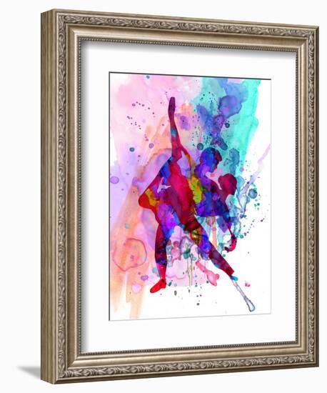 Romantic Ballet Watercolor 3-Irina March-Framed Art Print