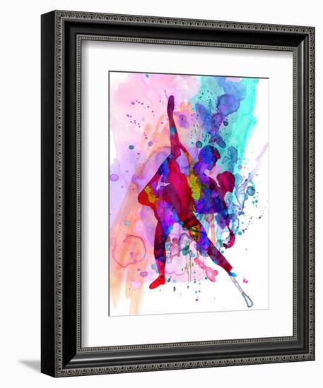 Romantic Ballet Watercolor 3-Irina March-Framed Art Print