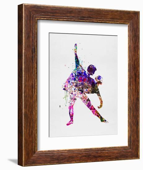 Romantic Ballet Watercolor 4-Irina March-Framed Premium Giclee Print