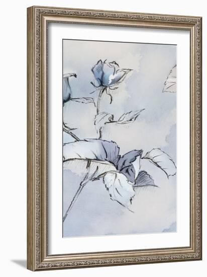 Romantic Blue I-Alex Black-Framed Premium Giclee Print