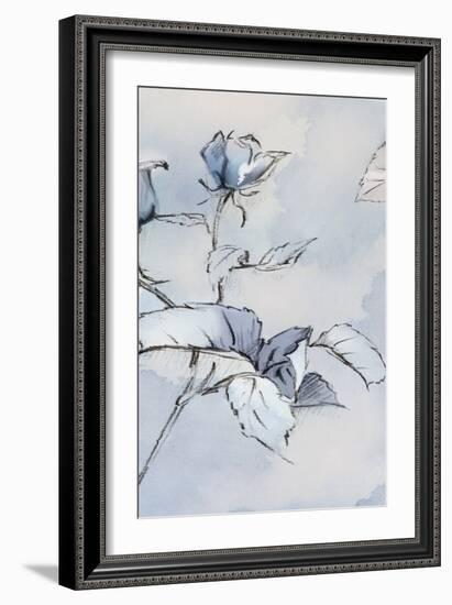 Romantic Blue I-Alex Black-Framed Premium Giclee Print