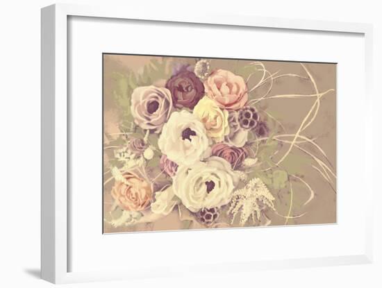 Romantic Bouquet-null-Framed Art Print