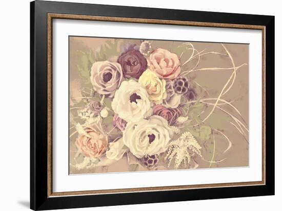 Romantic Bouquet-null-Framed Art Print