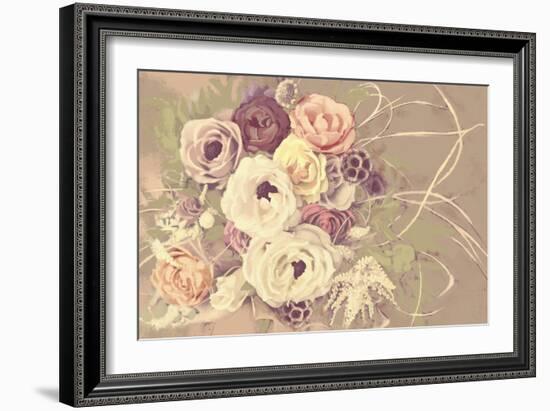 Romantic Bouquet-null-Framed Art Print