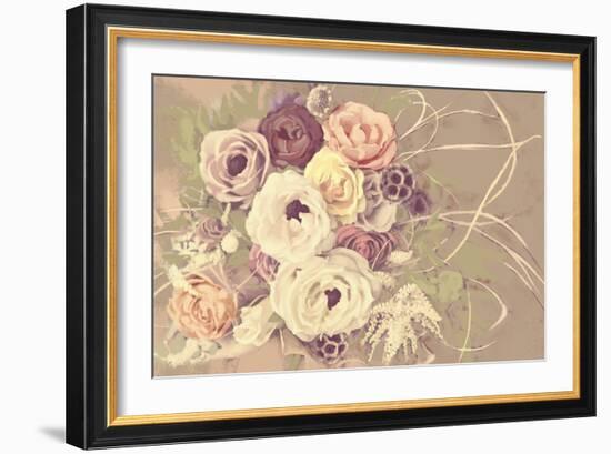 Romantic Bouquet-null-Framed Art Print