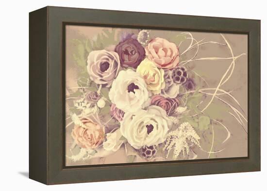 Romantic Bouquet-null-Framed Stretched Canvas