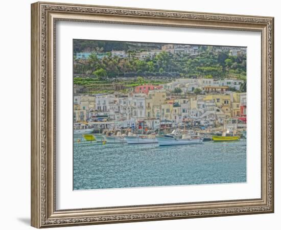 Romantic Capri Island Italy in Golfo di Naples-Markus Bleichner-Framed Art Print