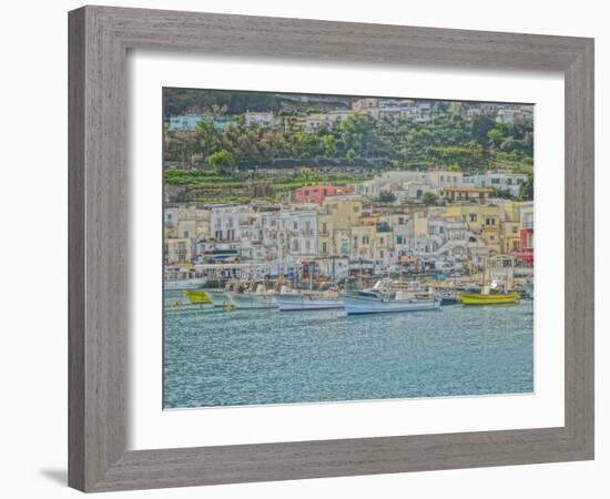 Romantic Capri Island Italy in Golfo di Naples-Markus Bleichner-Framed Art Print