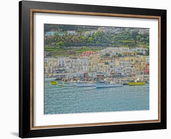 Romantic Capri Island Italy in Golfo di Naples-Markus Bleichner-Framed Art Print