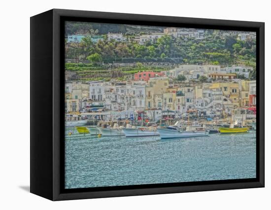 Romantic Capri Island Italy in Golfo di Naples-Markus Bleichner-Framed Stretched Canvas