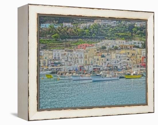 Romantic Capri Island Italy in Golfo di Naples-Markus Bleichner-Framed Stretched Canvas