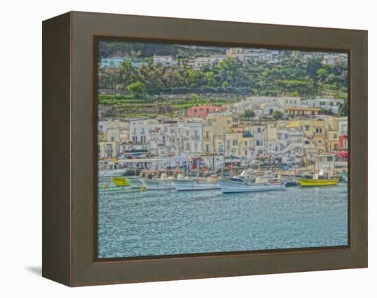 Romantic Capri Island Italy in Golfo di Naples-Markus Bleichner-Framed Stretched Canvas