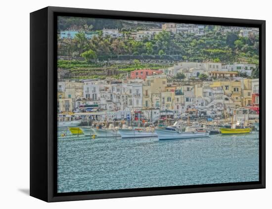 Romantic Capri Island Italy in Golfo di Naples-Markus Bleichner-Framed Stretched Canvas