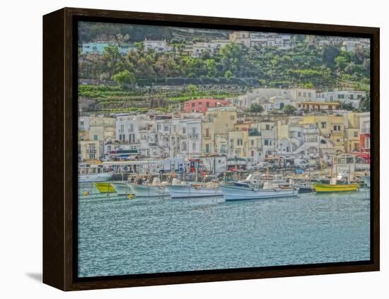 Romantic Capri Island Italy in Golfo di Naples-Markus Bleichner-Framed Stretched Canvas