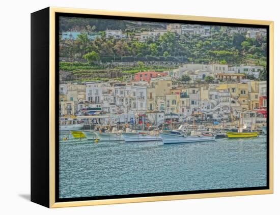 Romantic Capri Island Italy in Golfo di Naples-Markus Bleichner-Framed Stretched Canvas