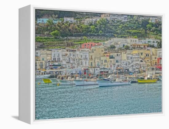 Romantic Capri Island Italy in Golfo di Naples-Markus Bleichner-Framed Stretched Canvas