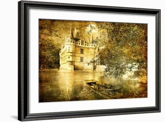 Romantic Castle - Artistic Toned Picture In Retro Style-Maugli-l-Framed Art Print