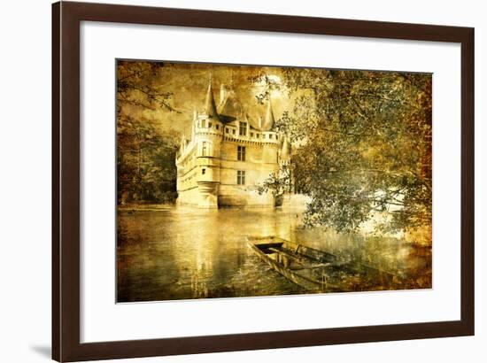 Romantic Castle - Artistic Toned Picture In Retro Style-Maugli-l-Framed Art Print