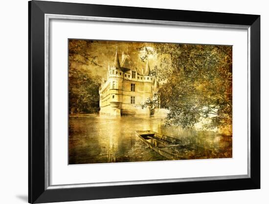 Romantic Castle - Artistic Toned Picture In Retro Style-Maugli-l-Framed Art Print