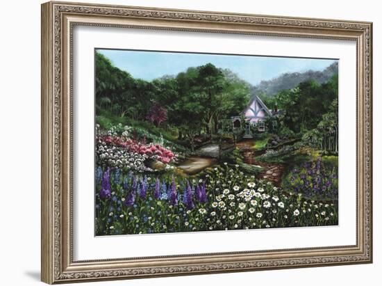 Romantic Cottage-Bonnie B. Cook-Framed Giclee Print