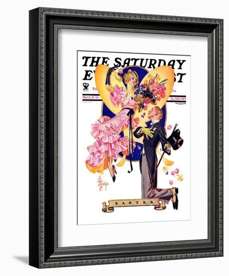 "Romantic Easter," Saturday Evening Post Cover, March 31, 1934-Joseph Christian Leyendecker-Framed Giclee Print