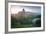 Romantic Fantasy Magical Castle Ruins against Stunning Vibrant Sunrise-Veneratio-Framed Photographic Print