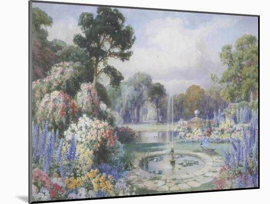 Romantic Garden-John Macpherson-Mounted Giclee Print