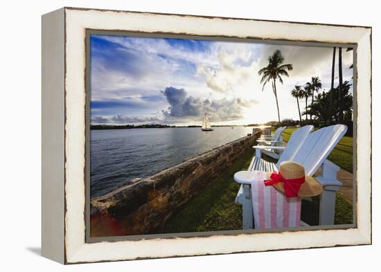 Romantic Hamilton Bay Sunset, Bermuda-George Oze-Framed Premier Image Canvas