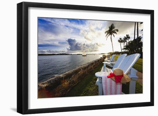 Romantic Hamilton Bay Sunset, Bermuda-George Oze-Framed Photographic Print