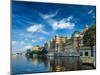 Romantic India Luxury Tourism Concept Background - Udaipur City Palace and Lake Pichola. Udaipur, R-f9photos-Mounted Photographic Print