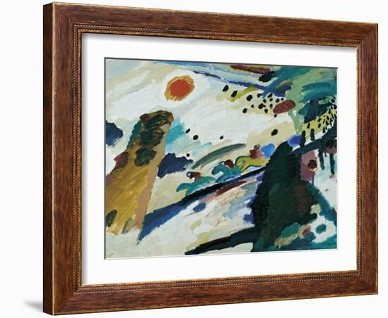 Romantic Landscape, 1911-Wassily Kandinsky-Framed Giclee Print