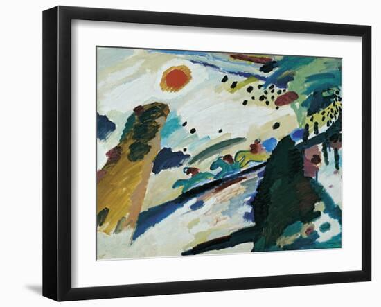 Romantic Landscape, 1911-Wassily Kandinsky-Framed Giclee Print