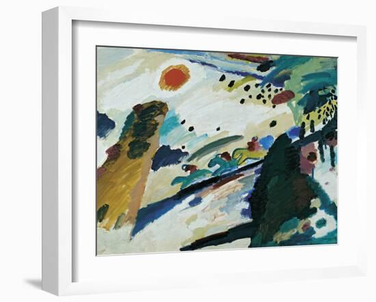 Romantic Landscape, 1911-Wassily Kandinsky-Framed Giclee Print