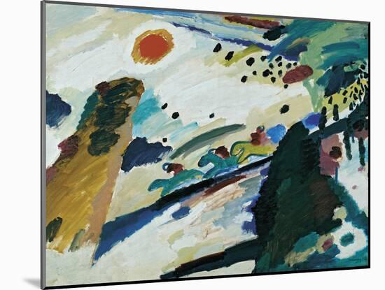 Romantic Landscape, 1911-Wassily Kandinsky-Mounted Giclee Print