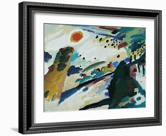 Romantic Landscape, 1911-Wassily Kandinsky-Framed Giclee Print