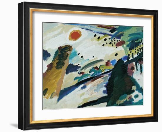 Romantic Landscape, 1911-Wassily Kandinsky-Framed Giclee Print